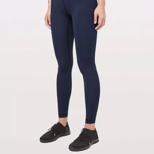 Lululemon Wunder Under HR Tight 28" Luxtreme •Sz 6 •True Navy 🔹